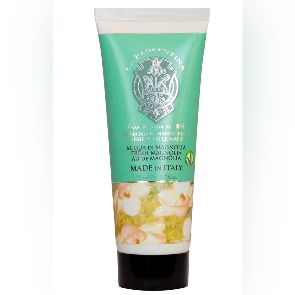 Handmade Italian LA FLORENTINA Hand Cream 75ml Fresh Magnolia Clear Japan